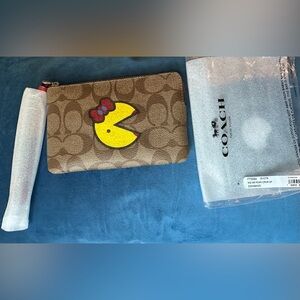 NEW - Coach Ms. Pac-Man Limited Edition Wristlet